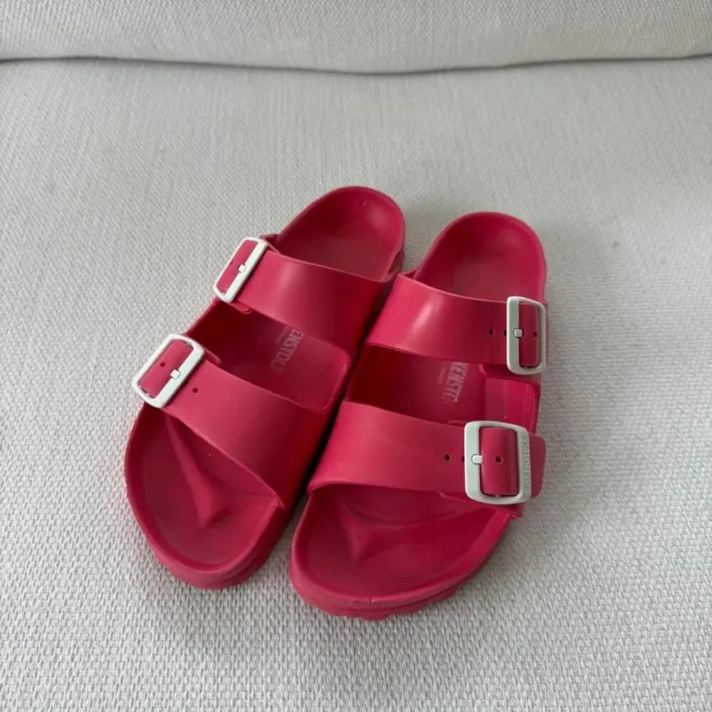 Birkenstock arizona pink sandals hardly